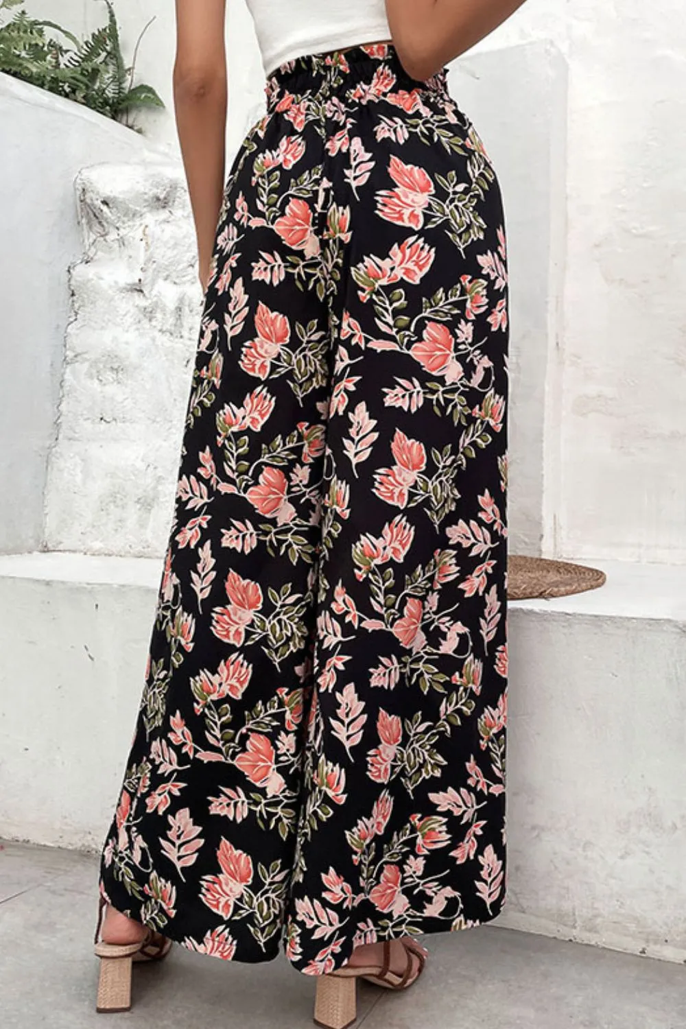 🌸 Floral Pull-On Wide Leg Pants 🌸