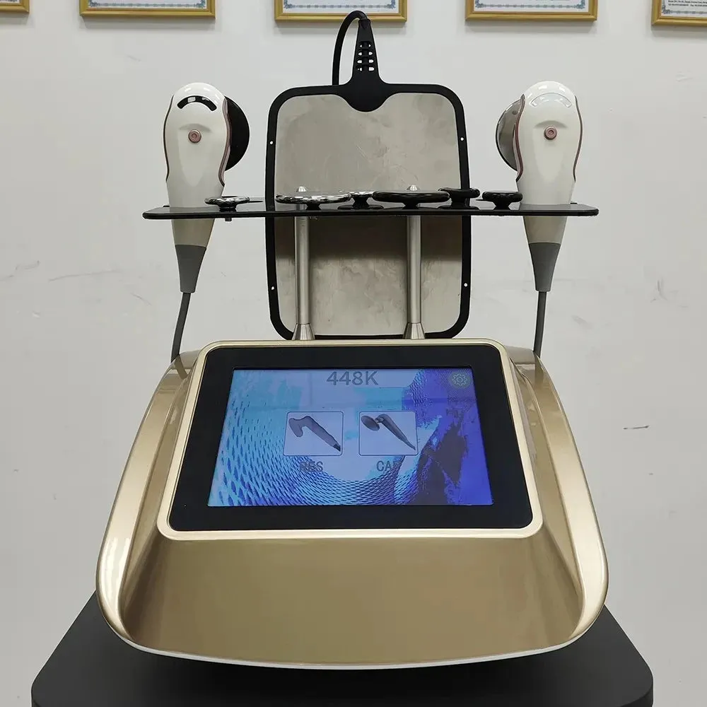 448khz Cet Ret Tecar Therapy Equipment Diathermy Body Shaping Slimming Fat Reduction Massage Weight Loss Machine