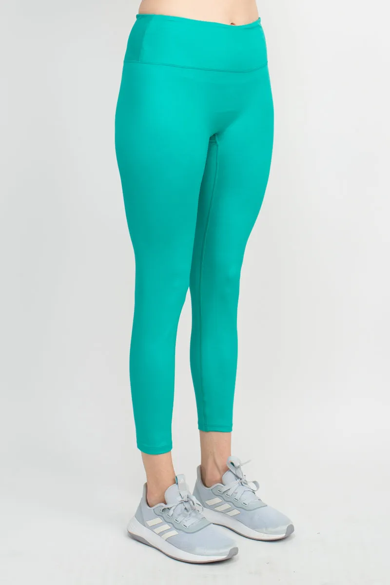 Activology Mid Waist Banded High Shine 7/8 Interlock Legging