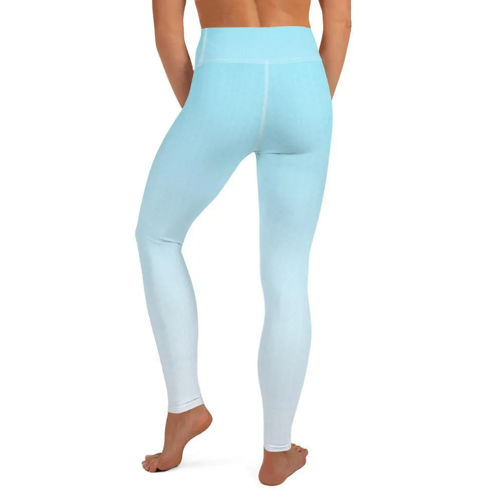 Arctic Ice Ombre High Waist Leggings