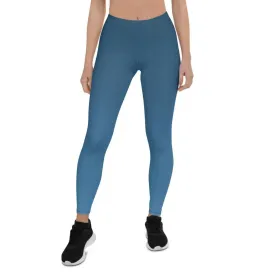 Arctic Sea Ombre Low Waist Leggings