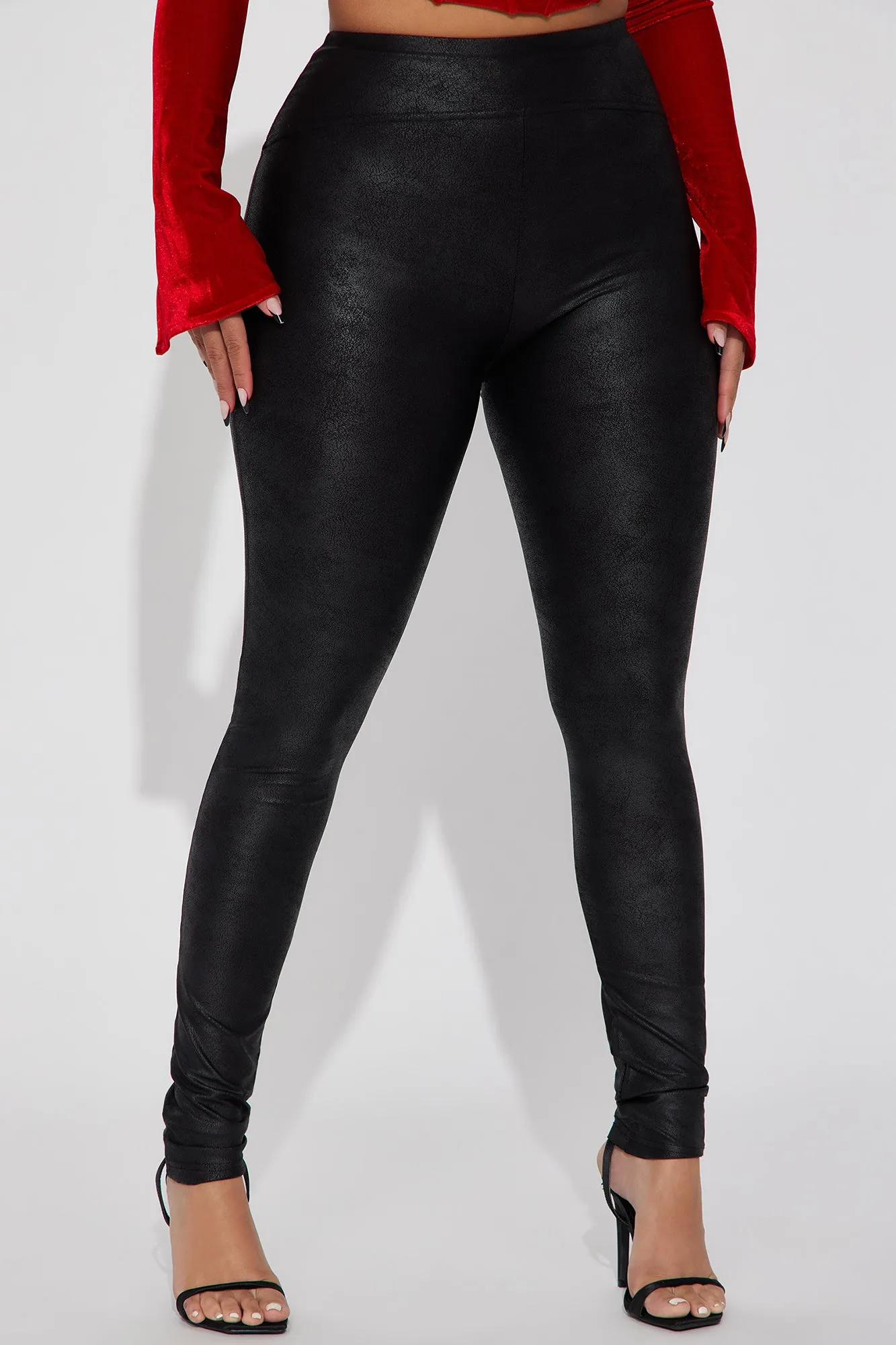 Body Sculpting Coated Legging - Black