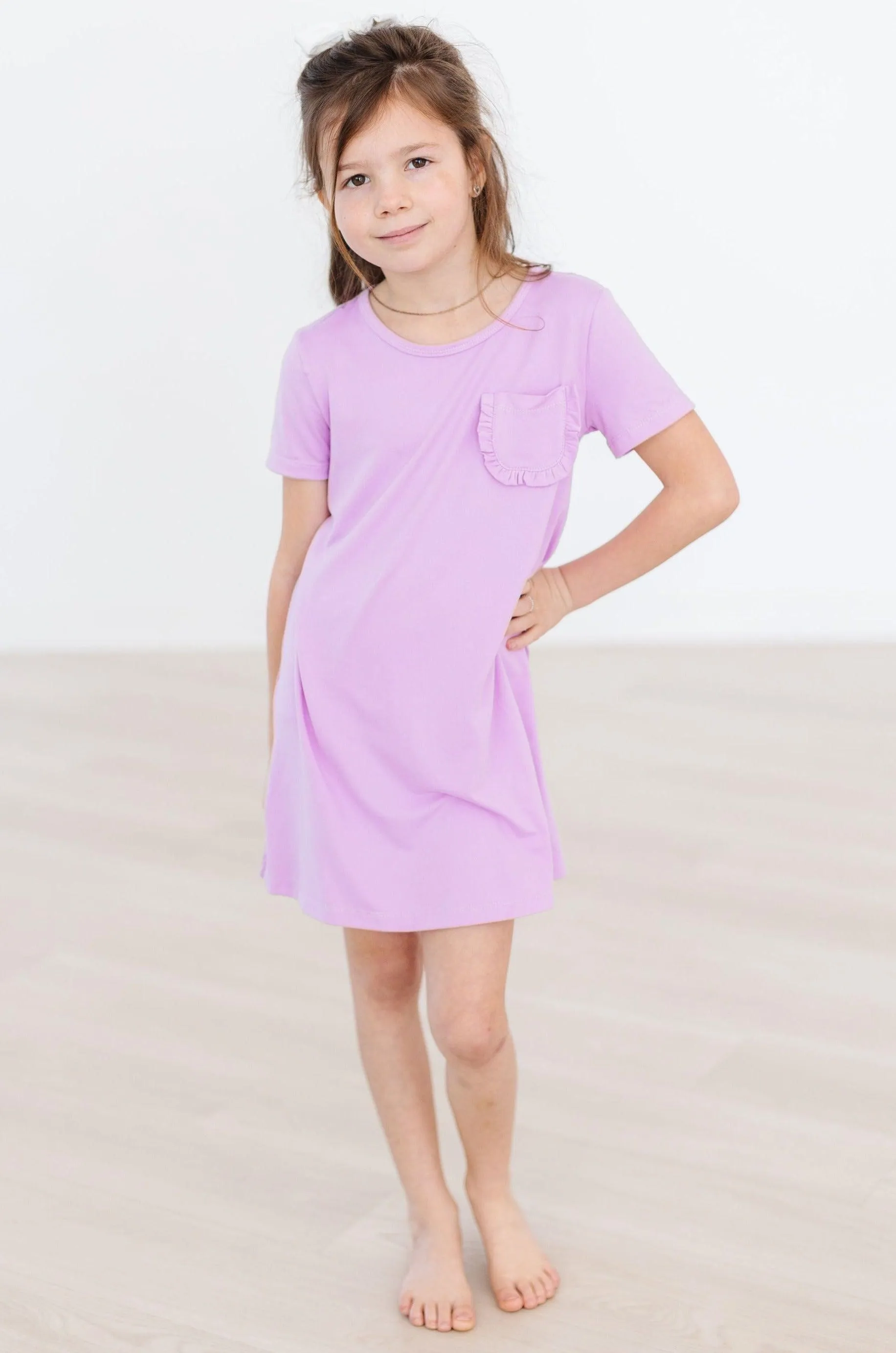 Bright Lilac T-shirt Dress