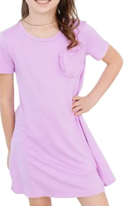 Bright Lilac T-shirt Dress