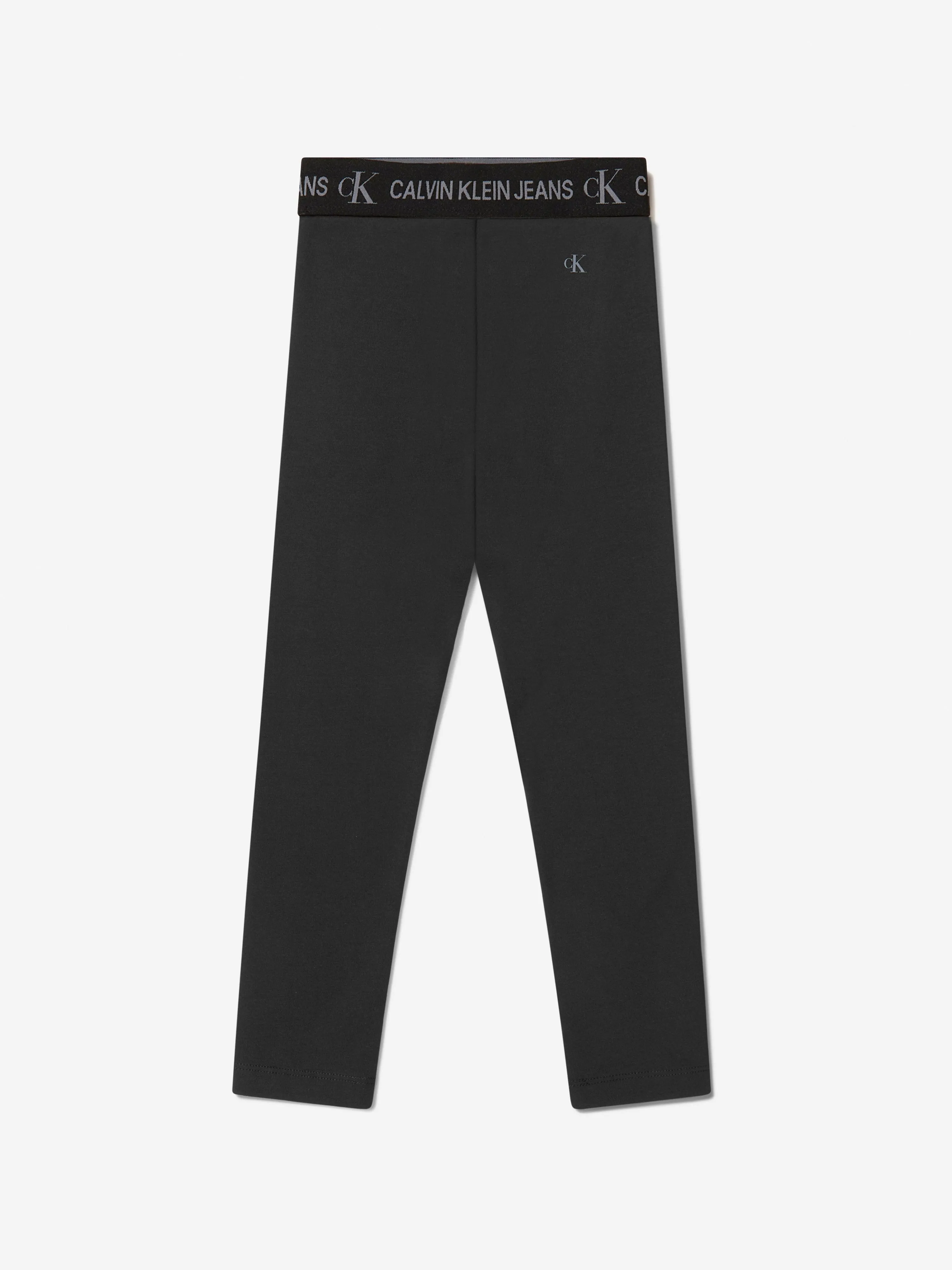 Calvin Klein Girls Logo Tape Leggings