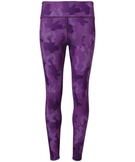 Camo Purple - Women's TriDri® performance Hexoflage® leggings