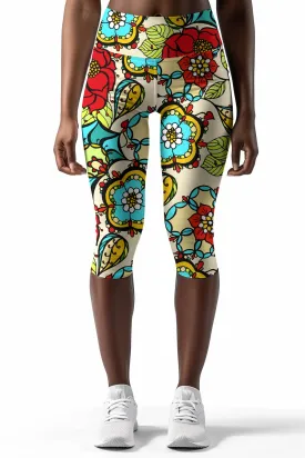 Carnaval Ellie Performance Capri Legging Cute Summer Yoga Pant - Women