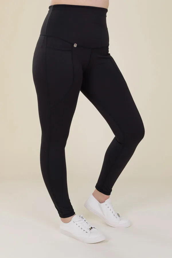 Comfort Max Black 2 Pocket Full Leggings