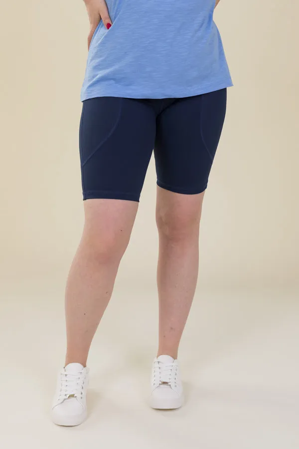 Comfort Max Navy 2 Pocket Cycling Leggings