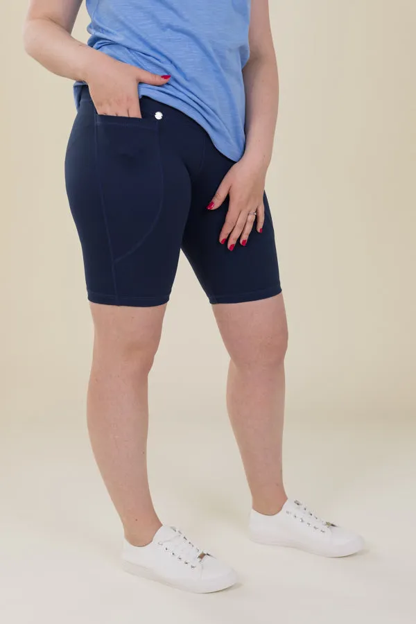 Comfort Max Navy 2 Pocket Cycling Leggings