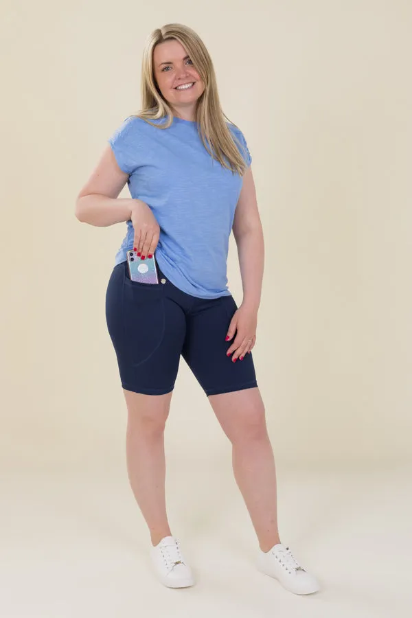 Comfort Max Navy 2 Pocket Cycling Leggings