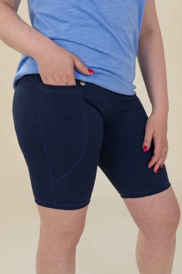 Comfort Max Navy 2 Pocket Cycling Leggings