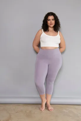 Cropped Lightweight Leggings - Mauve