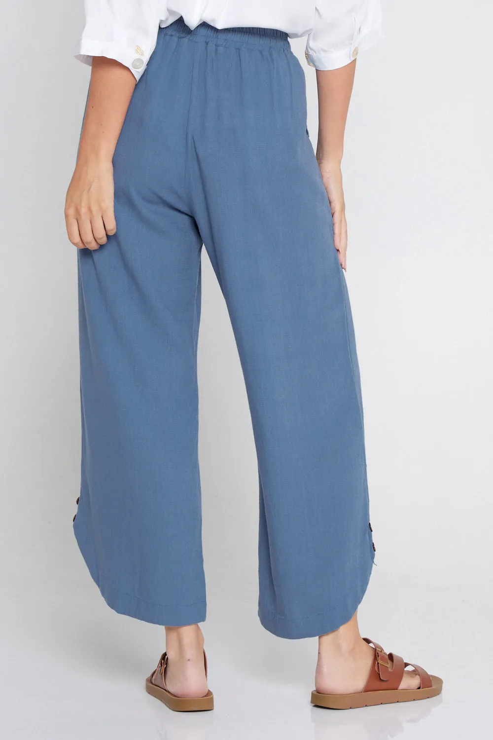 Felicity Linen Pants - Denim