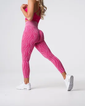 Fuchsia Zebra Seamless Leggings