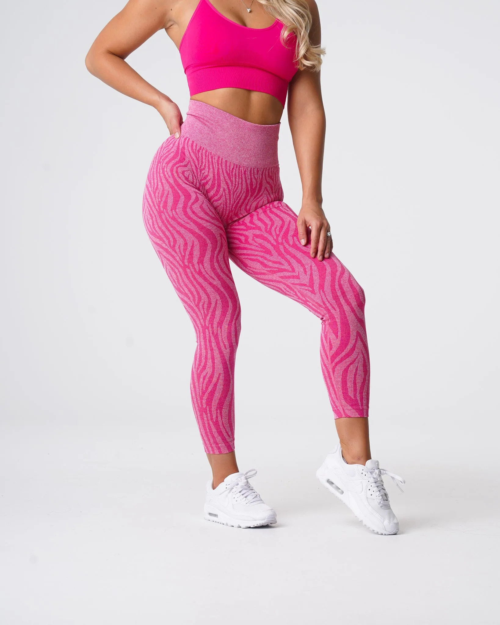 Fuchsia Zebra Seamless Leggings