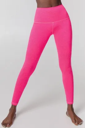 Heather Neon Pink Lucy UV 50  Performance Leggings Yoga Pants - Women