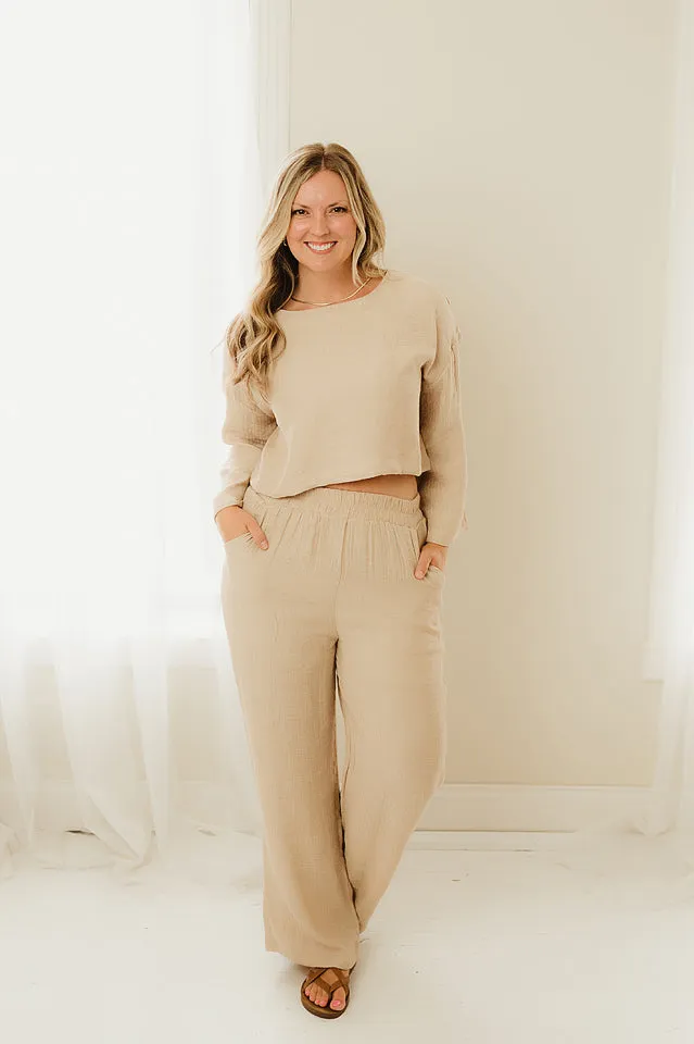 Lightweight Wide Leg Pants