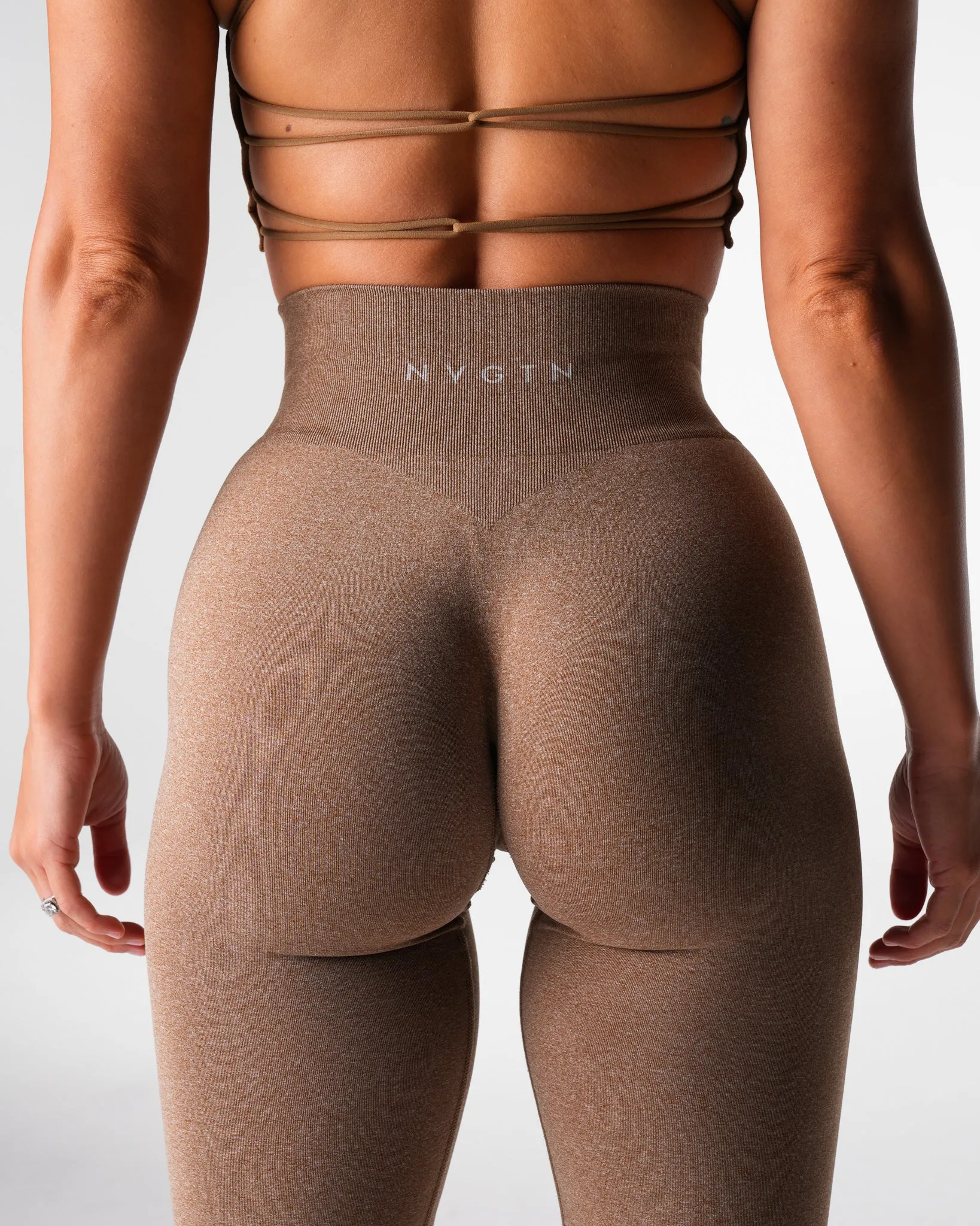 Mocha Iconic Seamless Flare Leggings