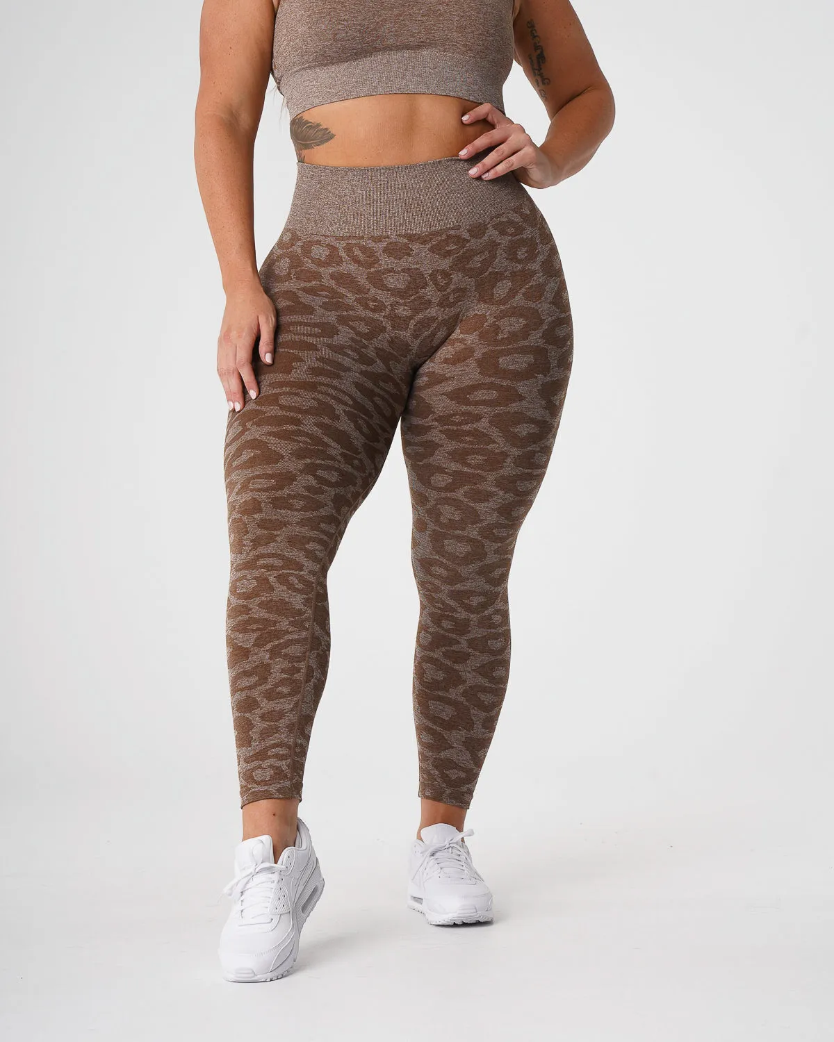 Mocha Leopard Seamless Leggings