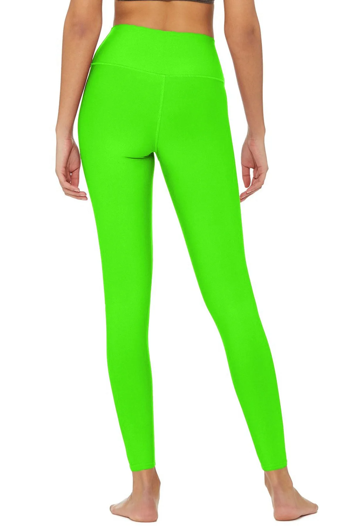 Neon Green UV 50  Lime Lucy Performance Leggings Yoga Pants - Women