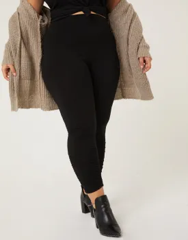 Plus Size Ruched Leggings