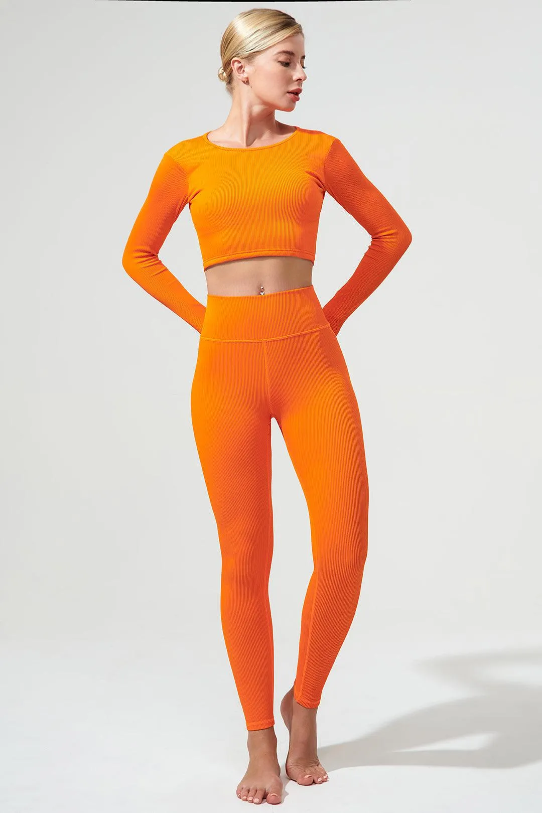 Querida High Waist R Legging - Tangerine