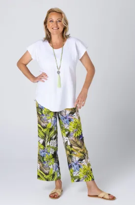 Rainforest Wide Leg Linen/Silk Palazzo Pants