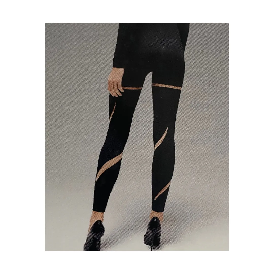 Sheer Opaque 150 Denier Leia Leggings Wolford Black SIZE L