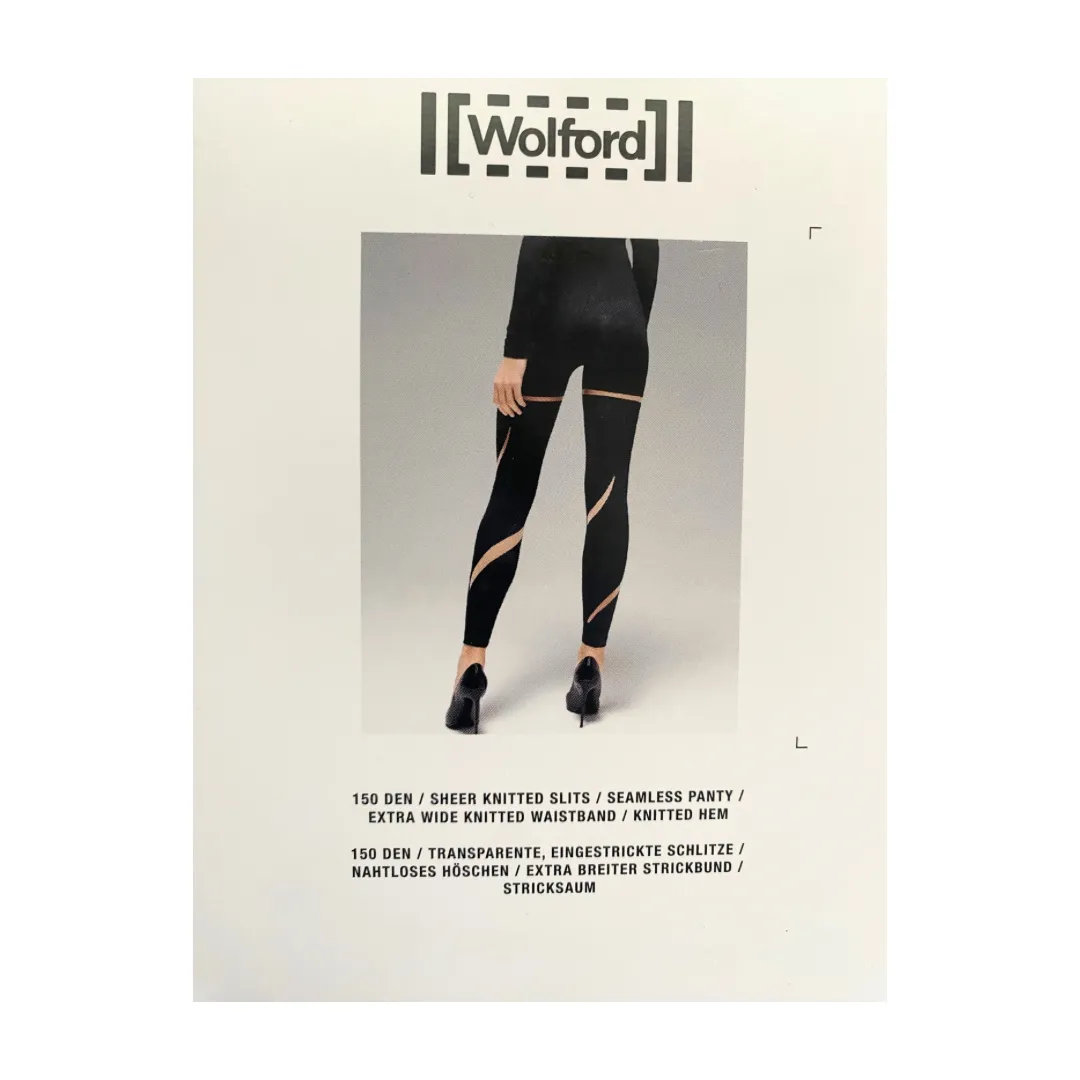 Sheer Opaque 150 Denier Leia Leggings Wolford Black SIZE L