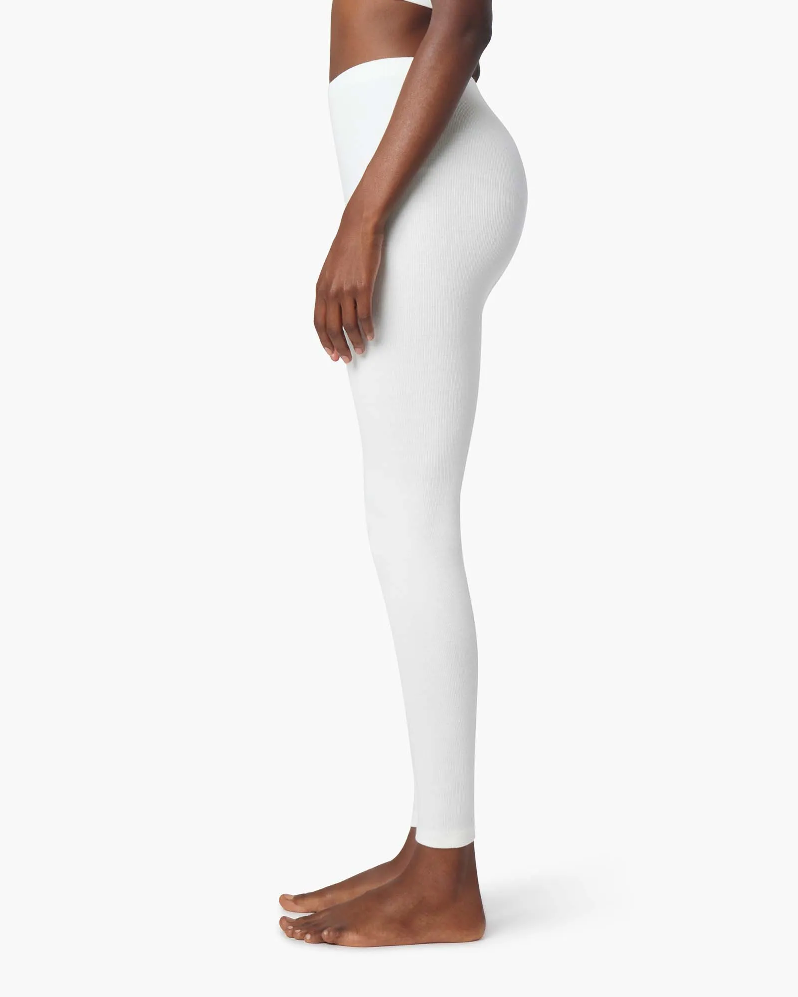 Super Rib Legging - Ivory