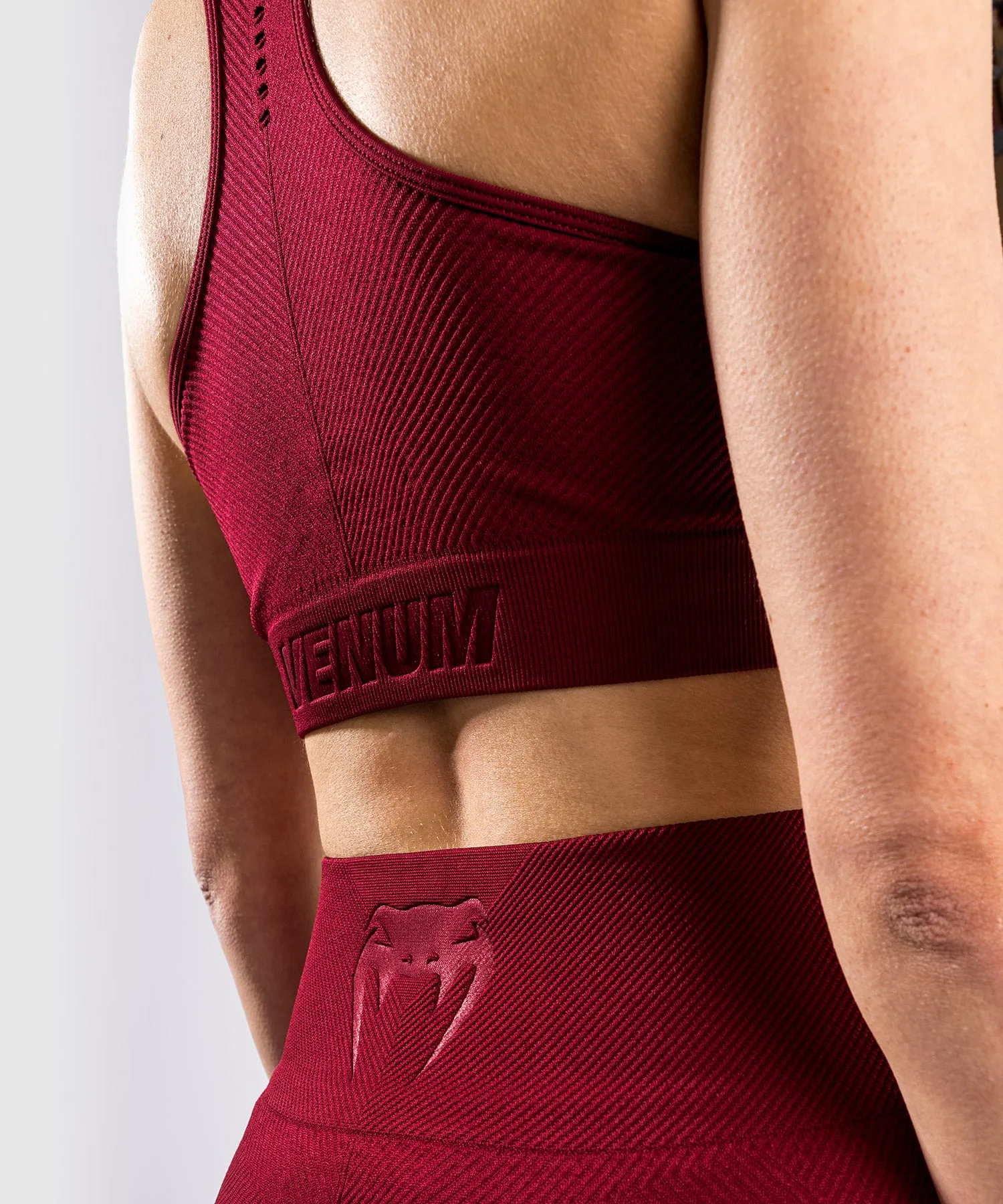 Venum Sparring Seamless Sports Bra - For Women - Burgundy