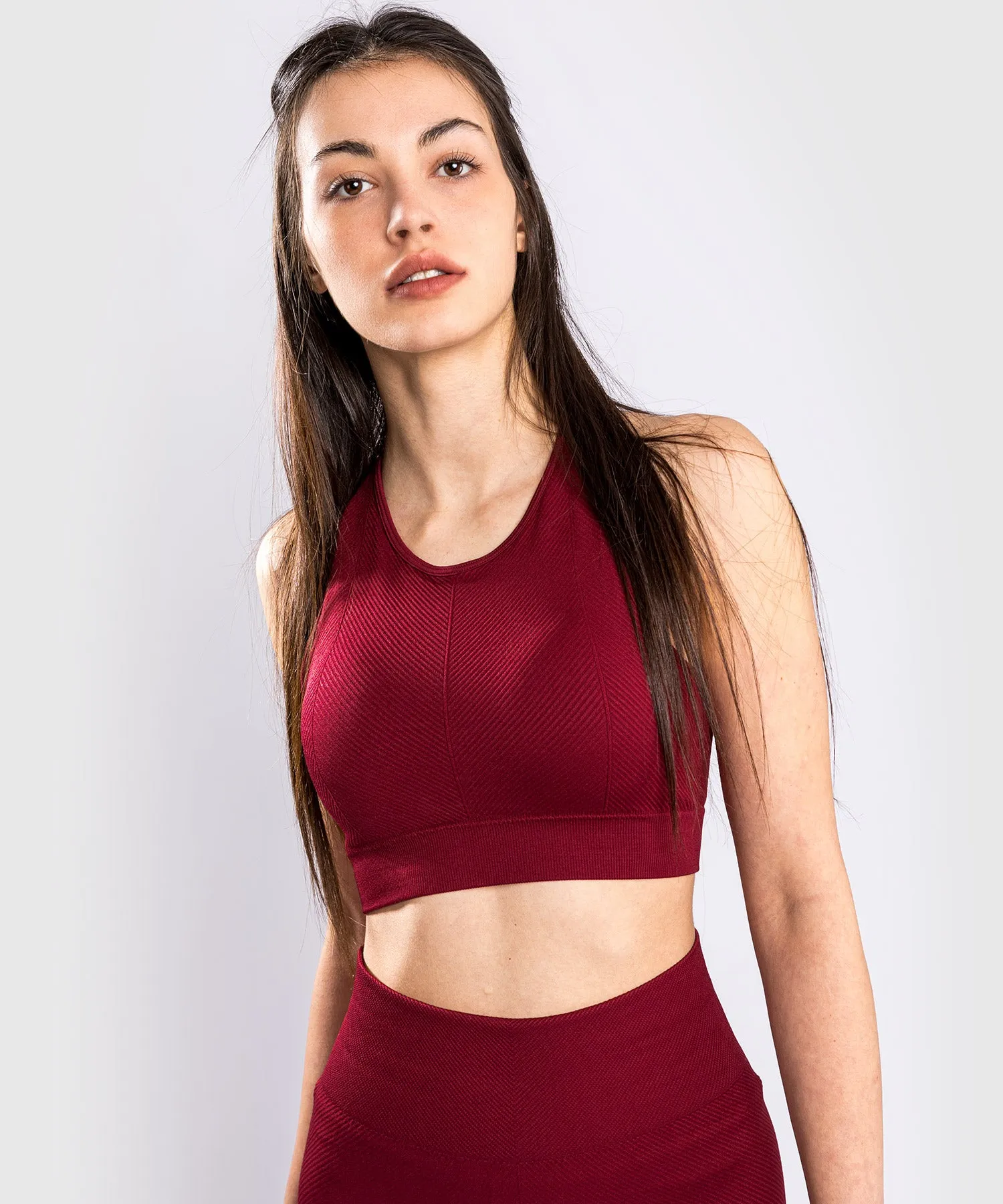 Venum Sparring Seamless Sports Bra - For Women - Burgundy