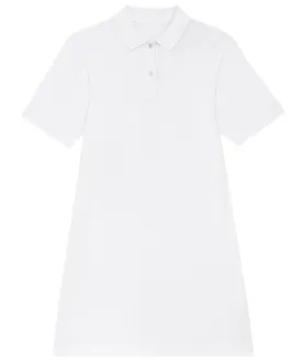 White - Stella Paiger women's piqué polo dress (STDW162)