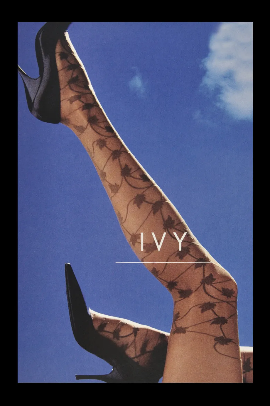 WOLFORD IVY Sheer Maple Black Tights 7005