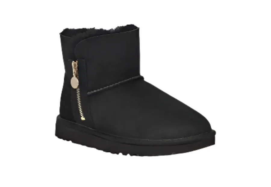 WOMEN'S UGG BAILEY ZIP MINI BOOT | BLACK