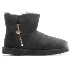 WOMEN'S UGG BAILEY ZIP MINI BOOT | BLACK