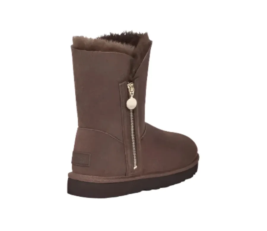 WOMEN'S UGG BAILEY ZIP SHORT BOOT | BURNT CEDAR